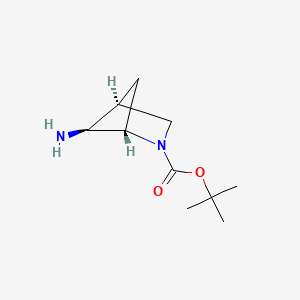 molecular formula C10H18N2O2 B2956856 Tert-butyl (1S,4S,5S)-5-amino-2-azabicyclo[2.1.1]hexane-2-carboxylate CAS No. 1251016-11-1