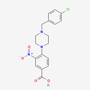 4-[4-(4-Chlorobenzyl)piperazino]-3-nitrobenzenecarboxylic acid