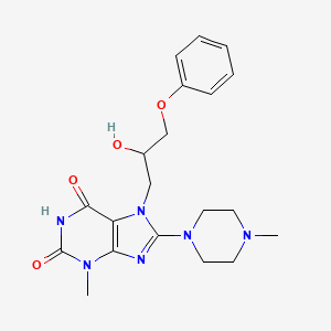 7-(2-Hydroxy-3-phenoxypropyl)-3-methyl-8-(4-methylpiperazin-1-yl)purine-2,6-dione