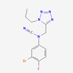 3-bromo-N-cyano-4-fluoro-N-[(1-propyl-1H-1,2,3,4-tetrazol-5-yl)methyl]aniline