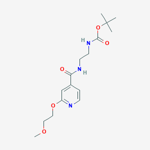 Tert-butyl (2-(2-(2-methoxyethoxy)isonicotinamido)ethyl)carbamate
