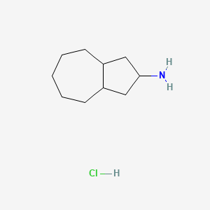 molecular formula C10H20ClN B2956878 十氢苊-2-胺盐酸盐 CAS No. 2228376-27-8