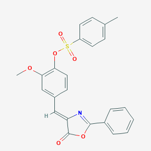 2-methoxy-4-[(5-oxo-2-phenyl-1,3-oxazol-4(5H)-ylidene)methyl]phenyl 4-methylbenzenesulfonate