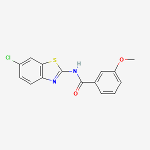 N-(6-chloro-1,3-benzothiazol-2-yl)-3-methoxybenzamide