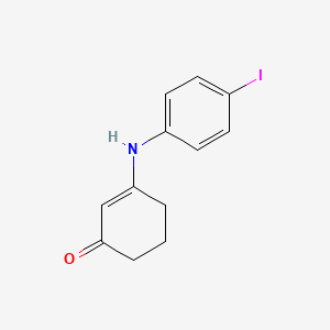 molecular formula C12H12INO B2956917 3-[(4-碘苯基)氨基]环己-2-烯-1-酮 CAS No. 303019-46-7