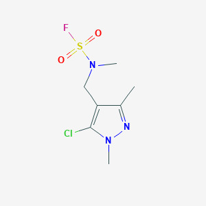 N-[(5-Chloro-1,3-dimethylpyrazol-4-yl)methyl]-N-methylsulfamoyl fluoride