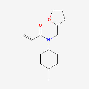 N-(4-methylcyclohexyl)-N-[(oxolan-2-yl)methyl]prop-2-enamide