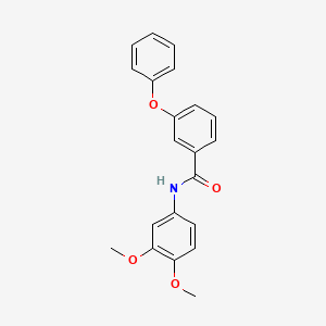 molecular formula C21H19NO4 B2956938 N-(3,4-dimethoxyphenyl)-3-phenoxybenzamide CAS No. 307325-95-7