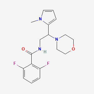 2,6-difluoro-N-(2-(1-methyl-1H-pyrrol-2-yl)-2-morpholinoethyl)benzamide