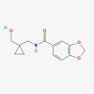 N-((1-(hydroxymethyl)cyclopropyl)methyl)benzo[d][1,3]dioxole-5-carboxamide