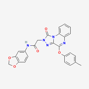 N-1,3-benzodioxol-5-yl-2-[4-(4-methylphenoxy)-1-oxo[1,2,4]triazolo[4,3-a]quinoxalin-2(1H)-yl]acetamide