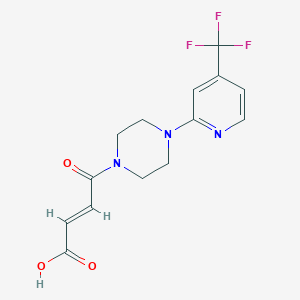 (E)-4-oxo-4-[4-[4-(trifluoromethyl)pyridin-2-yl]piperazin-1-yl]but-2-enoic acid