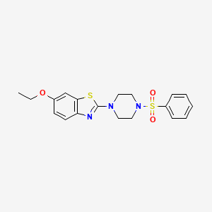 6-Ethoxy-2-(4-(phenylsulfonyl)piperazin-1-yl)benzo[d]thiazole