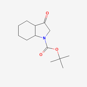 tert-Butyl 3-oxooctahydro-1H-indole-1-carboxylate