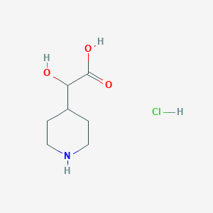 2-Hydroxy-2-(piperidin-4-yl)acetic acid hydrochloride