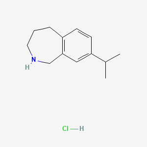 molecular formula C13H20ClN B2957006 8-(propan-2-yl)-2,3,4,5-tetrahydro-1H-2-benzazepine hydrochloride CAS No. 1552182-11-2