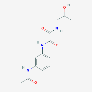 molecular formula C13H17N3O4 B2957007 N1-(3-乙酰氨基苯基)-N2-(2-羟丙基)草酰胺 CAS No. 920346-61-8