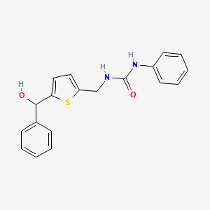 molecular formula C19H18N2O2S B2957023 1-((5-(羟基(苯基)甲基)噻吩-2-基)甲基)-3-苯基脲 CAS No. 1797301-05-3