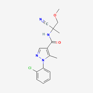 1-(2-chlorophenyl)-N-(1-cyano-2-methoxy-1-methylethyl)-5-methyl-1H-pyrazole-4-carboxamide