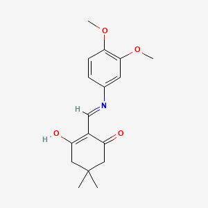 2-(((3,4-Dimethoxyphenyl)amino)methylene)-5,5-dimethylcyclohexane-1,3-dione