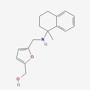 molecular formula C17H21NO2 B2957031 [5-[[(1-甲基-3,4-二氢-2H-萘-1-基)氨基]甲基]呋喃-2-基]甲醇 CAS No. 2137680-99-8