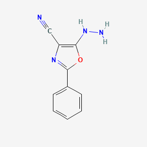5-Hydrazinyl-2-phenyl-1,3-oxazole-4-carbonitrile