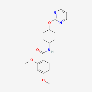 2,4-dimethoxy-N-((1r,4r)-4-(pyrimidin-2-yloxy)cyclohexyl)benzamide