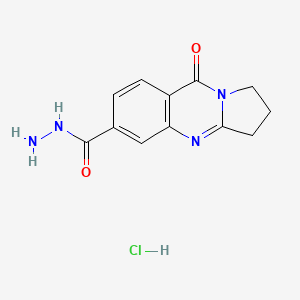 9-Oxo-2,3-dihydro-1H-pyrrolo[2,1-b]quinazoline-6-carbohydrazide;hydrochloride