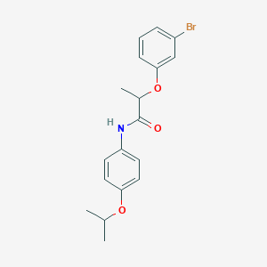molecular formula C18H20BrNO3 B2957071 2-(3-bromophenoxy)-N-(4-isopropoxyphenyl)propanamide CAS No. 632289-91-9