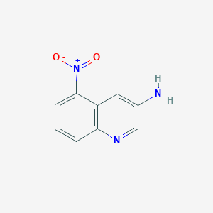 molecular formula C9H7N3O2 B2957072 5-硝基喹啉-3-胺 CAS No. 98589-84-5