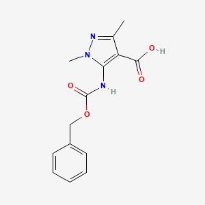 1,3-Dimethyl-5-(phenylmethoxycarbonylamino)pyrazole-4-carboxylic acid