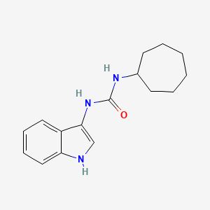 1-cycloheptyl-3-(1H-indol-3-yl)urea