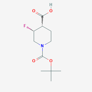 Cis-1-(tert-butoxycarbonyl)-3-fluoropiperidine-4-carboxylic acid