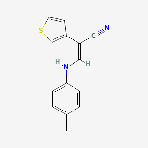 2-(3-Thienyl)-3-(4-toluidino)acrylonitrile