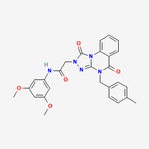 N-(3,5-dimethoxyphenyl)-2-(4-(4-methylbenzyl)-1,5-dioxo-4,5-dihydro-[1,2,4]triazolo[4,3-a]quinazolin-2(1H)-yl)acetamide