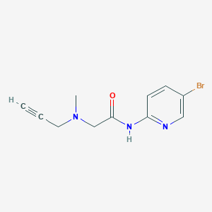 N-(5-bromopyridin-2-yl)-2-[methyl(prop-2-yn-1-yl)amino]acetamide