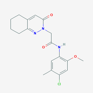 N-(4-chloro-2-methoxy-5-methylphenyl)-2-(3-oxo-5,6,7,8-tetrahydrocinnolin-2(3H)-yl)acetamide