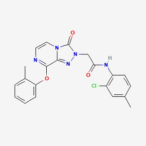 N-(2-chloro-4-methylphenyl)-2-[8-(2-methylphenoxy)-3-oxo[1,2,4]triazolo[4,3-a]pyrazin-2(3H)-yl]acetamide