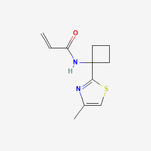 N-[1-(4-Methyl-1,3-thiazol-2-yl)cyclobutyl]prop-2-enamide