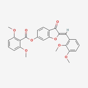 (Z)-2-(2,3-dimethoxybenzylidene)-3-oxo-2,3-dihydrobenzofuran-6-yl 2,6-dimethoxybenzoate