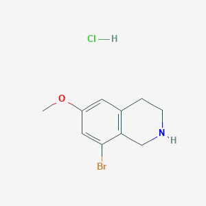 molecular formula C10H13BrClNO B2957165 8-Bromo-6-methoxy-1,2,3,4-tetrahydroisoquinoline hydrochloride CAS No. 2411640-34-9