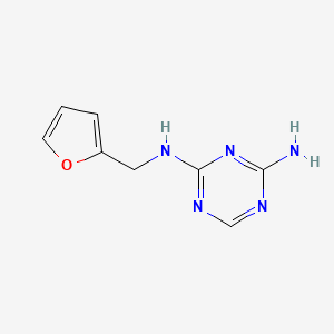 molecular formula C8H9N5O B2957172 N-(2-furylmethyl)-1,3,5-triazine-2,4-diamine CAS No. 98488-77-8