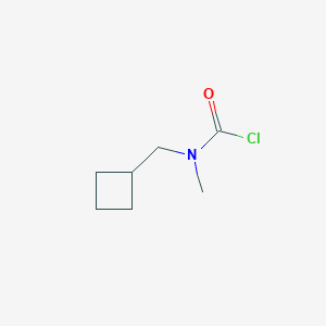molecular formula C7H12ClNO B2957177 N-(cyclobutylmethyl)-N-methylcarbamoyl chloride CAS No. 1534647-21-6