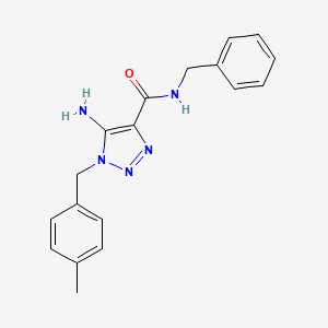 molecular formula C18H19N5O B2957188 5-氨基-N-苄基-1-(4-甲基苄基)-1H-1,2,3-三唑-4-甲酰胺 CAS No. 931358-57-5
