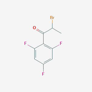 molecular formula C9H6BrF3O B2957191 2-Bromo-1-(2,4,6-trifluorophenyl)propan-1-one CAS No. 1152568-77-8