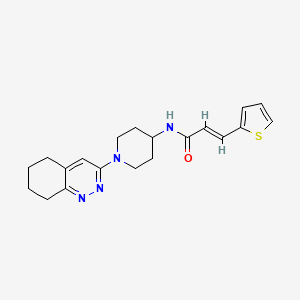 molecular formula C20H24N4OS B2957218 (E)-N-(1-(5,6,7,8-tetrahydrocinnolin-3-yl)piperidin-4-yl)-3-(thiophen-2-yl)acrylamide CAS No. 1904645-89-1