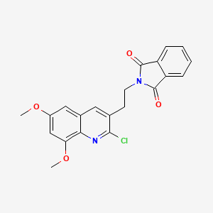 2-[2-(2-chloro-6,8-dimethoxyquinolin-3-yl)ethyl]-2,3-dihydro-1H-isoindole-1,3-dione