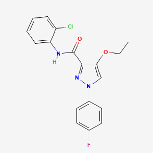 N-(2-chlorophenyl)-4-ethoxy-1-(4-fluorophenyl)-1H-pyrazole-3-carboxamide