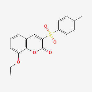 molecular formula C18H16O5S B2957262 8-ethoxy-3-[(4-methylphenyl)sulfonyl]-2H-chromen-2-one CAS No. 904449-49-6