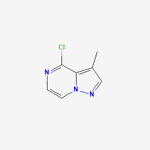 molecular formula C7H6ClN3 B2957274 4-氯-3-甲基吡唑并[1,5-a]哒嗪 CAS No. 2309462-56-2